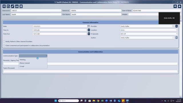 Communication and Collaboration Note