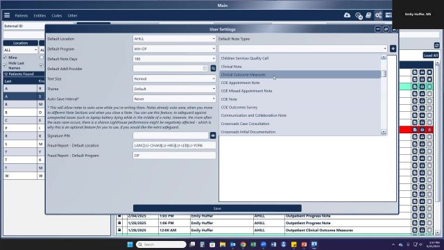 Customization of Dropdown Bar in Notes Section