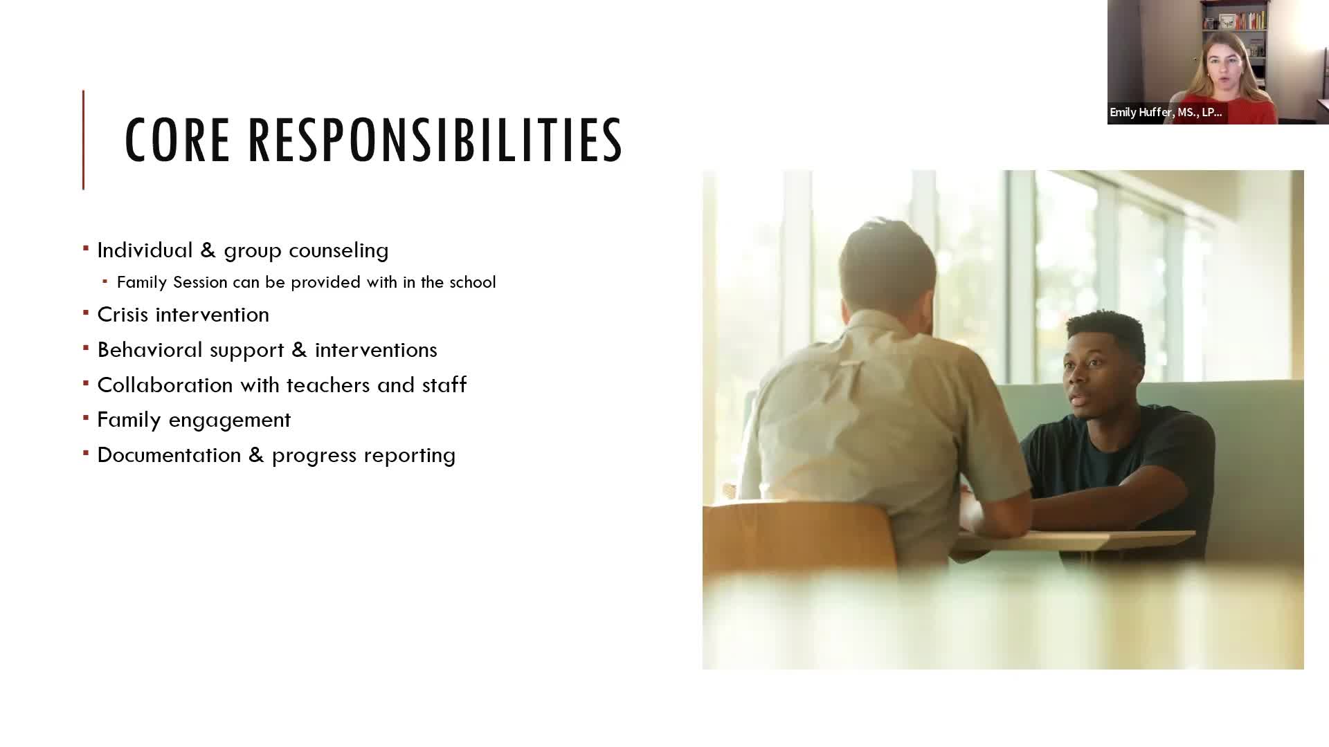 Inside the School: Understanding the Role of School-Based Therapists
