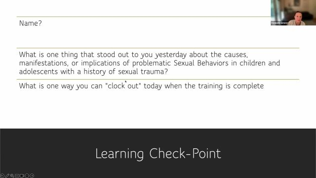 CMSU Training - Training for Working with Child Sexual Abuse Victims Who Exhibit Problematic Sexual Behaviors Part 2